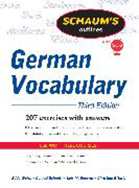 Bild zu Schaum's Outline of German Vocabulary, 3ed von Weiss Edda 