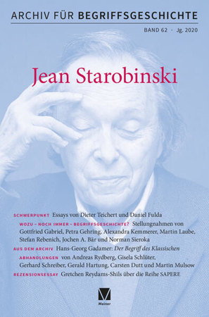 Bild zu Archiv für Begriffsgeschichte. Band 62: Jean Starobinski (eBook) von Dutt, Carsten (Hrsg.) 