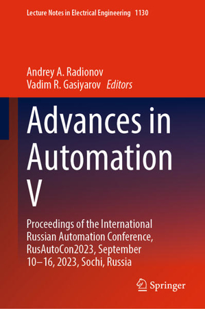 Bild zu Advances in Automation V (eBook) von Radionov, Andrey A. (Hrsg.) 