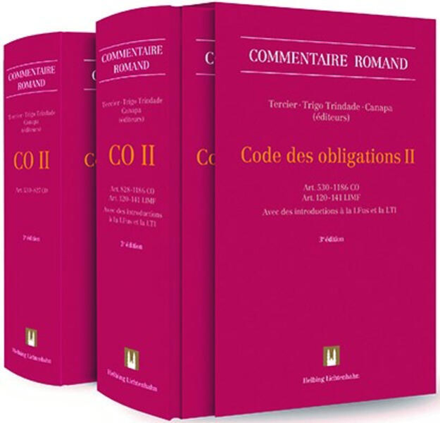 Bild zu Code des obligations II (CO II) von Tercier, Pierre (Hrsg.) 