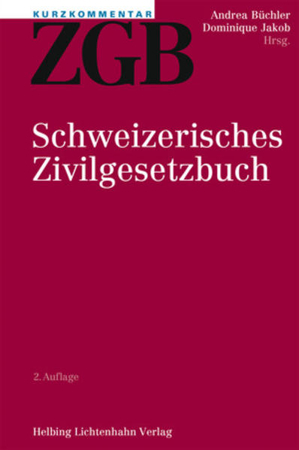 Bild zu Kurzkommentar ZGB von Büchler, Andrea (Hrsg.) 