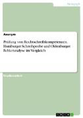 Bild zu Prüfung von Rechtschreibkompetenzen. Hamburger Schreibprobe und Oldenburger Fehleranalyse im Vergleich (eBook)