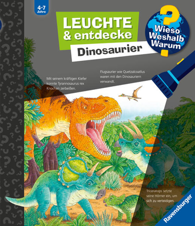 Bild zu Wieso? Weshalb? Warum? Leuchte und entdecke: Dinosaurier (Taschenlampen-Buch mit Folien und Klappen) von Gernhäuser, Susanne 