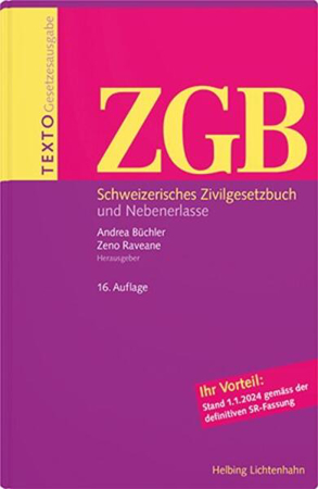 Bild zu TEXTO ZGB von Büchler, Andrea (Hrsg.) 