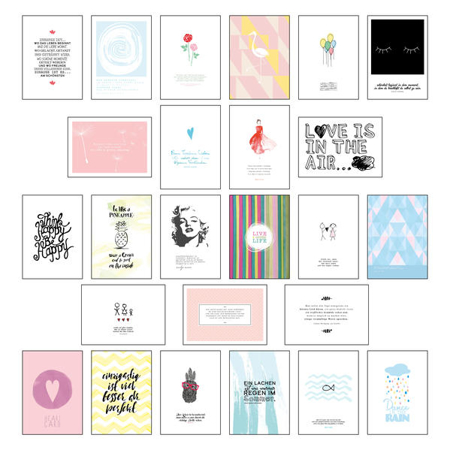 Bild zu Postkarten Set - Postkarten Sprüche mit 25 hochwertigen versch. liebevollen Motiven und wunderschönen Sprüchen und Zitaten von Wirth, Lisa