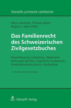Bild zu Das Familienrecht des Schweizerischen Zivilgesetzbuches von Hausheer, Heinz 