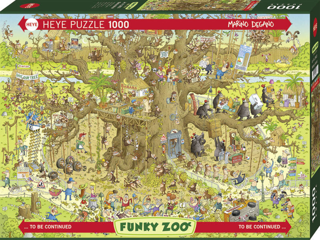 Bild zu Monkey Habitat Puzzle von Degano, Marino