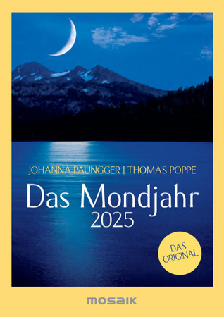 Bild von Das Mondjahr 2025 - s/w Taschenkalender von Paungger, Johanna 